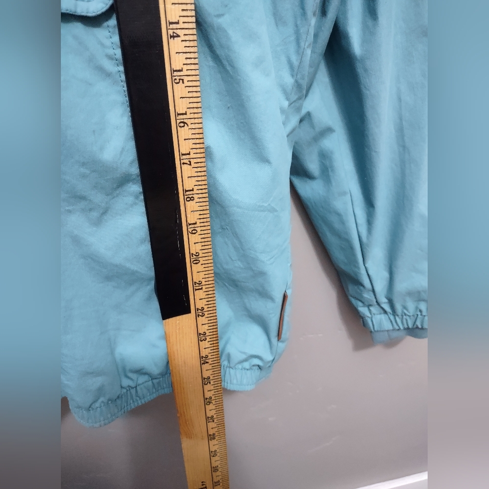 Naketano Benflicker Womens M Blue Teal Anorak Hooded Pullover Jacket Half Zip - Picture 15 of 16